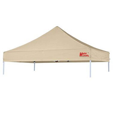MASTERCANOPY 8x8 Replacement Pop Up Canopy Top for Kingkong Frame Beige
