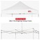 MASTERCANOPY 8x8 Replacement Pop Up Canopy Top for Kingkong Frame White