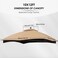 MASTERCANOPY 10x12 ft Replacement Canopy Top for GF-12S004B-1, Beige