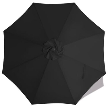 MASTERCANOPY 9 ft Replacement Canopy for 8 Ribs - Black