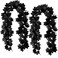 2Pcs Black Maple Leaf Garland Halloween Artificial Fall Leave Vines