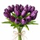 Mandy's 20pcs Artificial Grape Purple Tulips