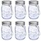 Mlambert Mason Jar Solar Lights -30 LED, 6 Pack Hanging Lantern, Cool White