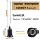 Waterproof Lamp Holder E26 Screw Lampholder,TWDRTDD Outdoor Waterproof E26 E27 Medium Base Light Socket with 6 in Cable (Ceramic Holder,Black)