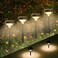 Linkind Solar Lights Outdoor4 Pack, Solar Pathway Lights Warm White