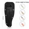 Housolution Garden Pruner Sheath, Pruner Holster, Black