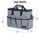 Housolution 14Inch Garden Tote Bag, 900D Standable, Gray