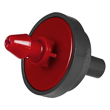 LiquiDrip 1/2 GPH Drip Emitters, 1/2 GPH Pressure Compensating Drip Emitters Maintain Constant Flow, 1/2 GPH Drip Irrigation Emitters, 50 Per Bag, Red/Black