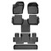 SMARTLINER 3 Row Floor Mat Liner Set for 2014-2017 Ford Transit Connect
