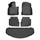 SMARTLINER 2 Row Floor Mats &amp; Cargo Liner Behind 3rd Row for 2016-2023 Mazda CX9