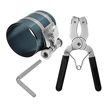 Saihisday Piston Ring Compressor Tool 2-1/8inch to 7inch (53mm - 175mm)
