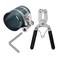 Saihisday Piston Ring Compressor Tool 2-1/8inch to 7inch (53mm - 175mm)