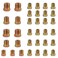 MuHize 35PCS Brake Line Fitting Kit 3/16 &amp; 1/4" Inverted Flare