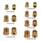 MuHize 35PCS Brake Line Fitting Kit 3/16 &amp; 1/4" Inverted Flare