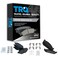 TRQ Front and Rear Ceramic Brake Pad Set
