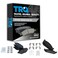 TRQ Front and Rear Ceramic Brake Pad Set