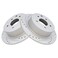 TRQ Performance Rear Brake Rotor Set G Coated Solid Drilled and Slotted