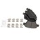 TRQ Rear Ceramic Brake Pad Set Includes Contact Point Grease and Hardware