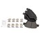 TRQ Rear Ceramic Brake Pad Set Includes Contact Point Grease and Hardware