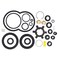 NewYall Brake Hydroboost Seal Repair Kit Replace 2771004