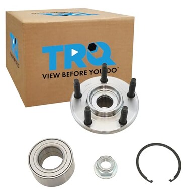 TRQ 2 Piece Front Driver Side Passenger Side Wheel Bearing &amp; Hub Kit Set