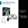TRQ Rear Ceramic Brake Pad and Rotor Set
