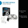 TRQ Rear Ceramic Brake Pad and Rotor Set