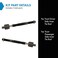 TRQ Front Inner Tie Rod Set 2 Piece