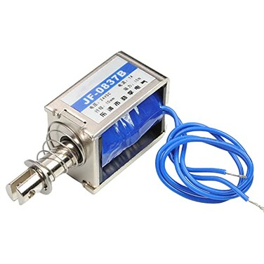 DC 24V 1A 15N Push Pull Solenoid Electromagnet, 10mm Linear Motion