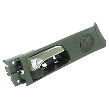 TRQ Front Right Interior Door Handle Chrome &amp; Black Passenger Side