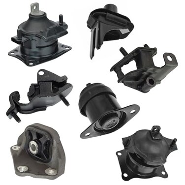TRQ 7 Piece Engine &amp; Transmission Motor Mount Kit
