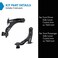 TRQ Front Left and Right Lower Control Arm with Ball Joint Set 2 Piece