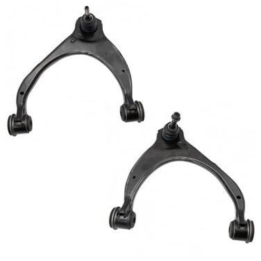 TRQ Front Upper Driver and Passenger Side Control Arm and Ball Joint Set 2