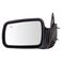 TRQ Driver Side Mirror Assembly Power Heated Foldaway Textured Black