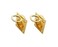QCAA Solid Brass Flush Ring Pull, 36.5 x45 mm, Polished Brass US3, Made in Taiwan, 2 Pack