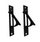 QCAA Solid Brass Edge Pull, 4", Matte Black, 2 Pack, Made in Taiwan