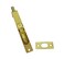 QCAA Solid Brass Flush Bolt, Square Shape, 6", Polished Brass, 1 Pack, Made in Taiwan