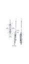 CRL DL2210A18 Aluminum 1/8" Offset Flush Bolt