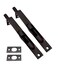 QCAA Solid Brass Flush Bolt, 6", Solid Brass, Square Shape, US10B ORB(Oil-Rubbed Bronze), 2 Pack, Made in Taiwan