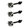 Maxmoral 3PCS DC-099 DC Power Socket Connector with Waterproof Cover Cap,Threaded Female Panel Mounting Adapter Power Jack 5.5 x 2.5mm