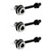 Maxmoral 3PCS DC-099 DC Power Socket Connector with Waterproof Cover Cap,Threaded Female Panel Mounting Adapter Power Jack 5.5 x 2.5mm