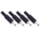 Replace 3.5mm x 1.35mm Male DC Power Barrel Connector Plug Adapter, 4 Pack