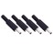 Replace 3.5mm x 1.35mm Male DC Power Barrel Connector Plug Adapter, 4 Pack