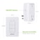 BN-LINK Mini Wireless Wall-Mounting Remote Control Outlet Switch Power Plug in for Household Appliances, Wireless Remote Light Switch, LED Light Bulbs, White (3 Outlets)