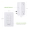 BN-LINK Mini Wireless Wall-Mounting Remote Control Outlet Switch Power Plug in for Household Appliances, Wireless Remote Light Switch, LED Light Bulbs, White (3 Outlets)