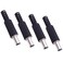 Replace 5.5mm x 2.5mm Male DC Power Barrel Connector Plug Adapter, 4 Pack
