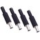 Replace 5.5mm x 2.5mm Male DC Power Barrel Connector Plug Adapter, 4 Pack