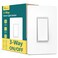 TREATLIFE 3-Way Smart Light Switch, 2.4GHz WiFi Smart Switch Compatible with Alexa, Google Home &amp; SmartThings, Remote Control, Scheduling, Neutral Wire Required, 1 Pack