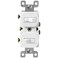 ENERLITES Duplex Double Toggle Light Switch, Single Pole, 15 Amp, White
