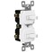 ENERLITES Duplex Double Toggle Light Switch, Single Pole, 15 Amp, White